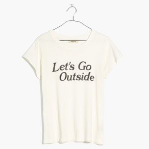 Madewell “let’s go outside” graphic tee